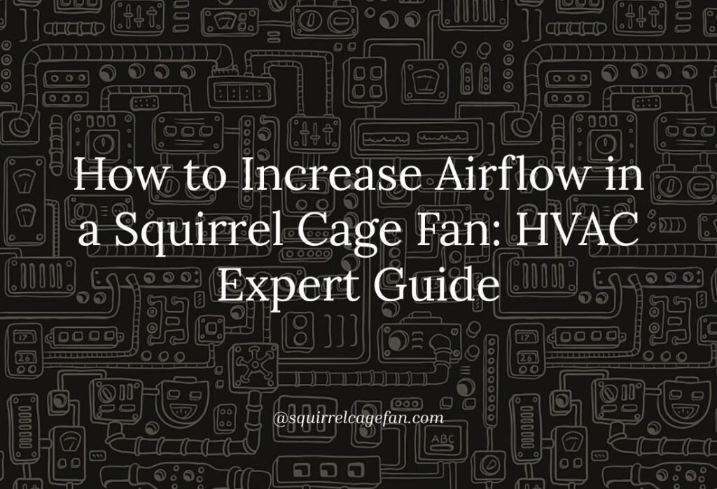 How to Increase Airflow in a Squirrel Cage Fan: HVAC Expert Guide for Maximum Performance