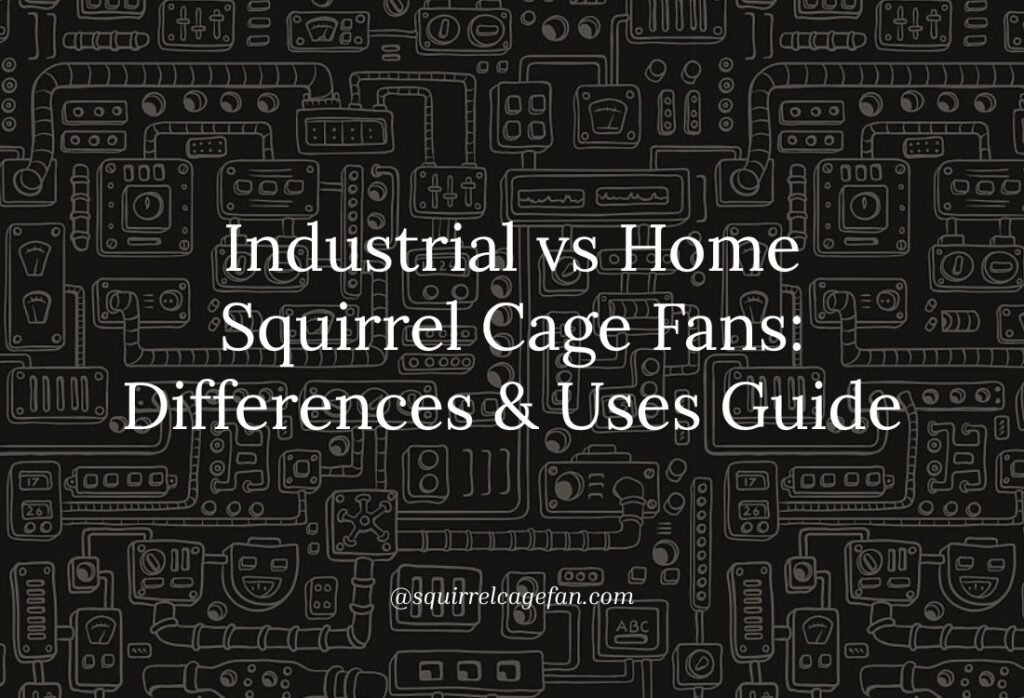 Industrial vs Residential Squirrel Cage Fans: Key Differences, Uses, and Buying Guide