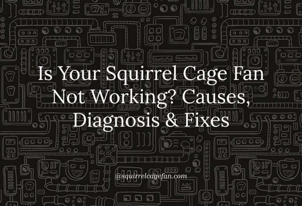 Squirrel Cage Fan Not Working? Common Causes, Diagnosis Steps, and Expert Fixes